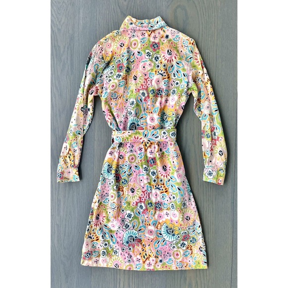 Lilly Pulitzer Dress VTG 1960s "the Lilly" Logo Floral Pink Multicolor Dress - Picture 5 of 13